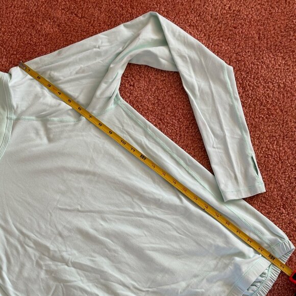 Like New Lululemon Healthy Heart Pullover Fresh Teal Rulu Long Sleeve Top 8 M - Picture 9 of 9